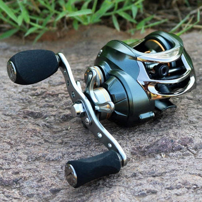 Sougayilang Baitcasting Angelrolle mit 11+1 abgeschirmten Lagern, Magnetische Bremse System Angelrol