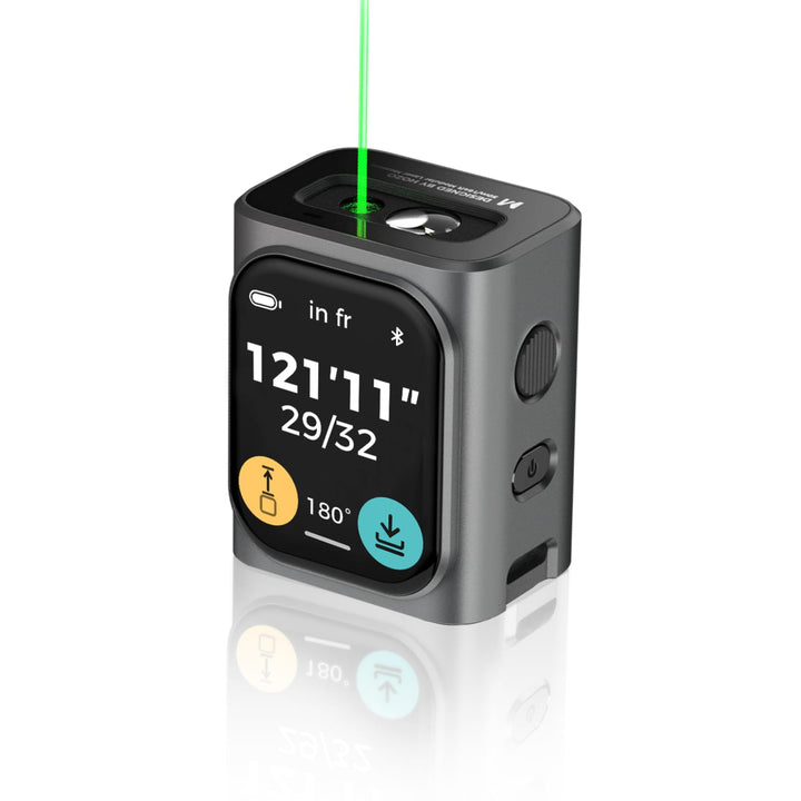 HOZO M-Cube Laser-Entfernungsmesser Grünstrahl, 50m Reichweite, ±1,5mm Genauigkeit, Kompakt, Wiedera