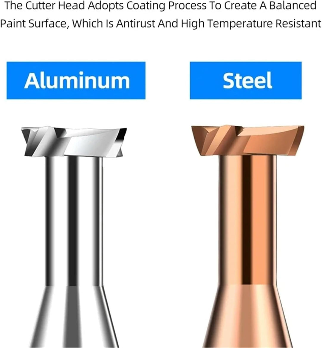 T-Nutfräser CNC-Werkzeuge for die Bearbeitung von Metall, Aluminium, Stahl, Wolframstahl, T-Nut-Scha