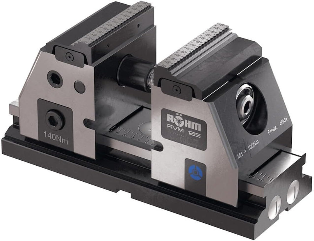 Röhm 7193 Bohrmaschinen-Schraubstock BSH, Grösse 1, 63 mm Backenbreit, Qualitäts-Heimwerkerausführun