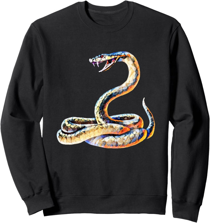 Cobra Motiv Schlange Terrarium giftiges Reptil Schlangen Sweatshirt