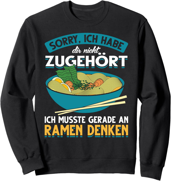 Japanische Nudelsuppe Japan Asiatischer Otaku Lustiges Ramen Sweatshirt