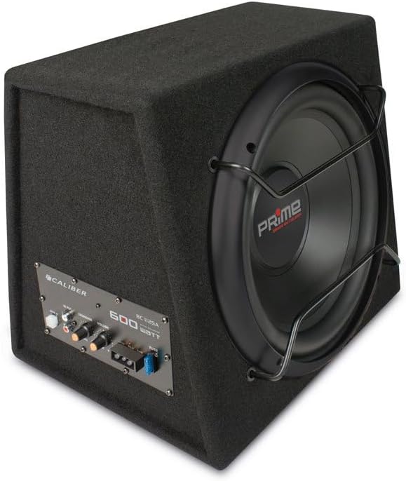 Caliber Autolautsprecher - mit Kabeln - Subwoofer - Einbauverstärker - RCA -Eingang - Plug -and -Pla