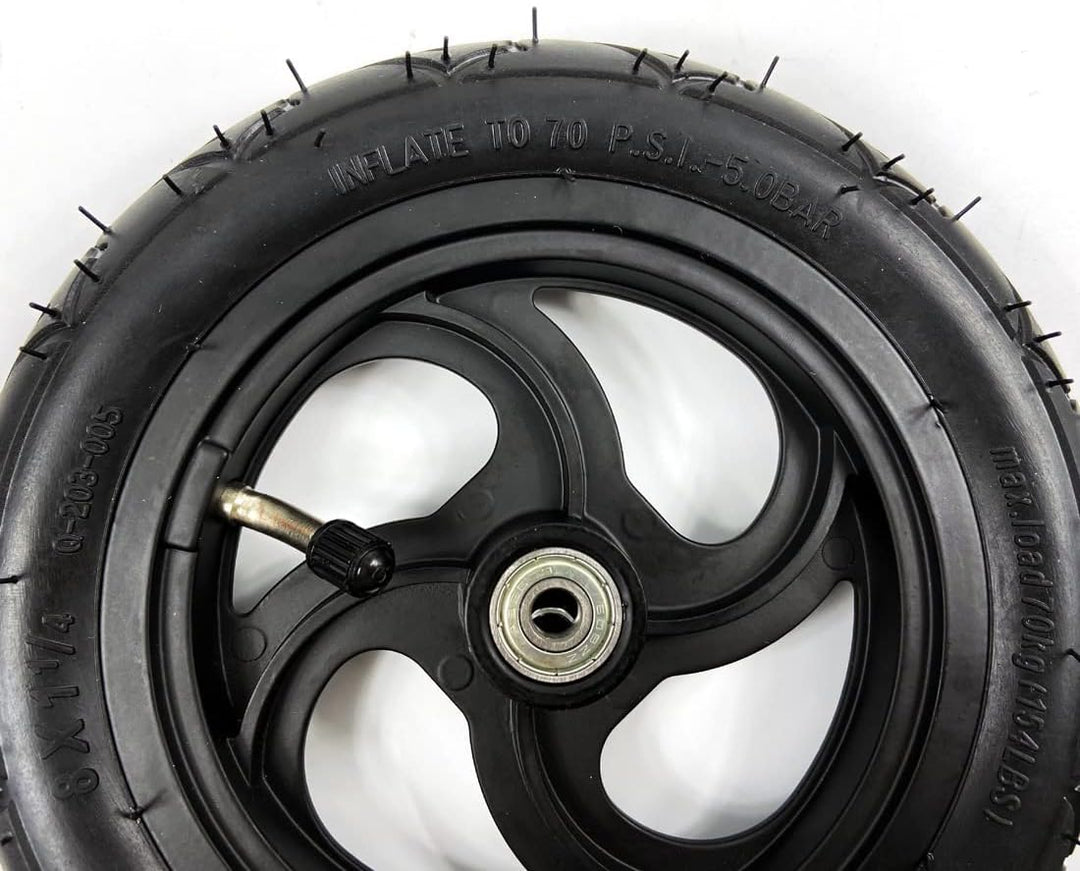 8 "Pneumatische Rad mit Schlauch für Kick Scooter Scooter Radgrösse 8x1 1/4 Aluminiumlegierung Hub 3