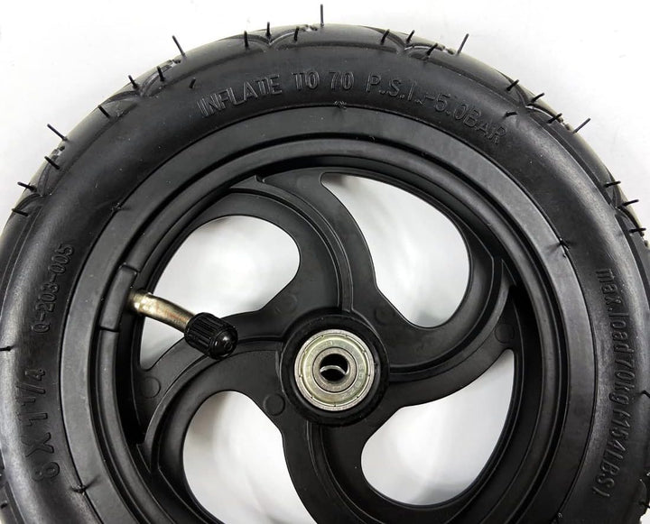 8 "Pneumatische Rad mit Schlauch für Kick Scooter Scooter Radgrösse 8x1 1/4 Aluminiumlegierung Hub 3