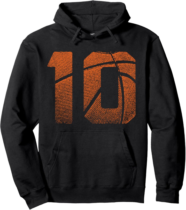 10. Geburtstag Basketball Sport Basketballspieler Kinder Pullover Hoodie