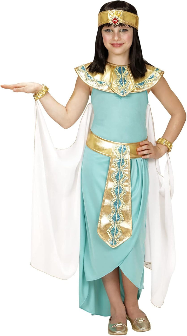 "EGYPTIAN QUEEN" (dress, belt, collar, cuffs, headpiece, cape) - (116 cm / 4-5 Years), 116
