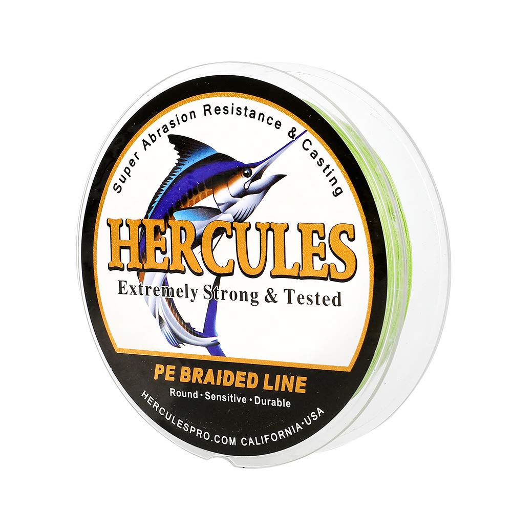 HERCULES Super Cast 100m - 2000m Yards Geflochtene Angelschnur 10lb - 300lb Test für Salzwasser Süss