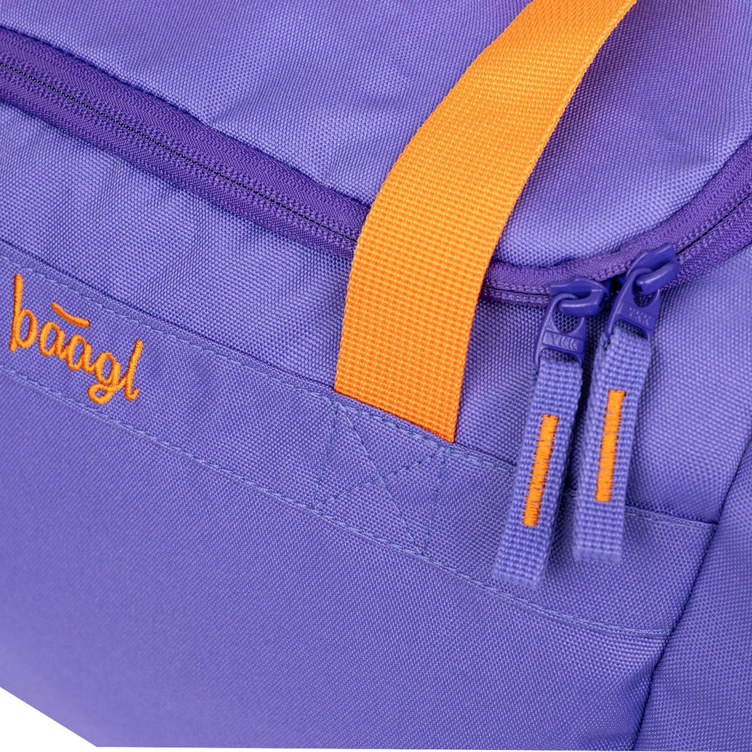Baagl Sporttasche Mädchen Reisetasche mit Schuhfach Kinder 25 l - Orange | Schwimmtasche für Teenage