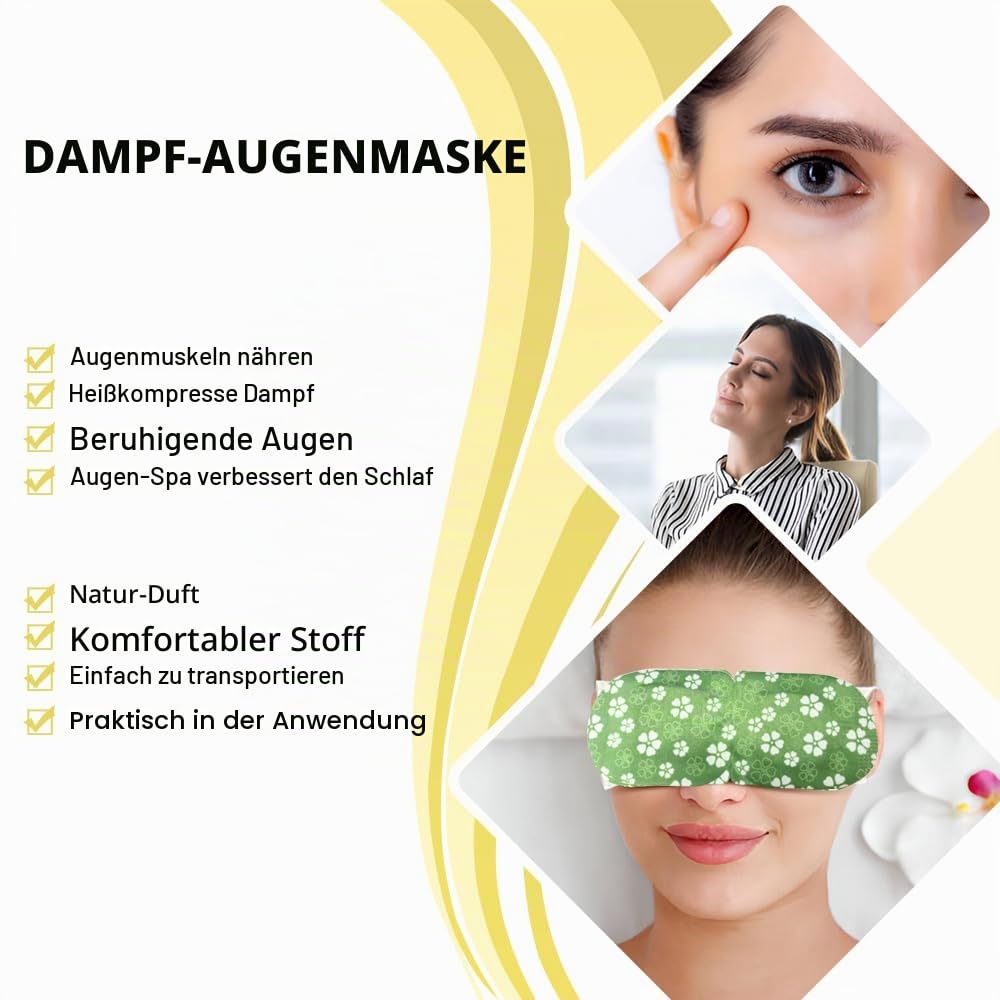 Minidiva Selbsterhitzende Wärmemaske für Augen – Entspannung, Feuchtigkeit & Linderung von Trockenhe