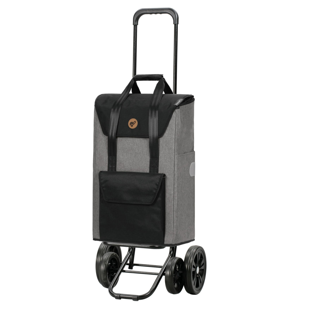 ANDERSEN Einkaufstrolley - Quattro Shopper Senta 2.0 grau 49 L Einkaufswagen, stilvoll, wasserabweis