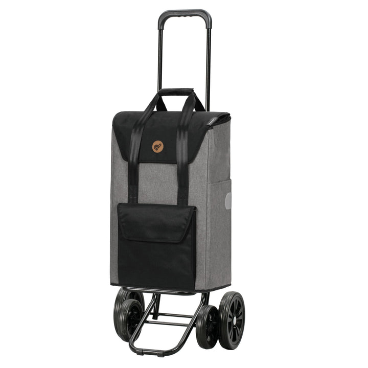 ANDERSEN Einkaufstrolley - Quattro Shopper Senta 2.0 grau 49 L Einkaufswagen, stilvoll, wasserabweis