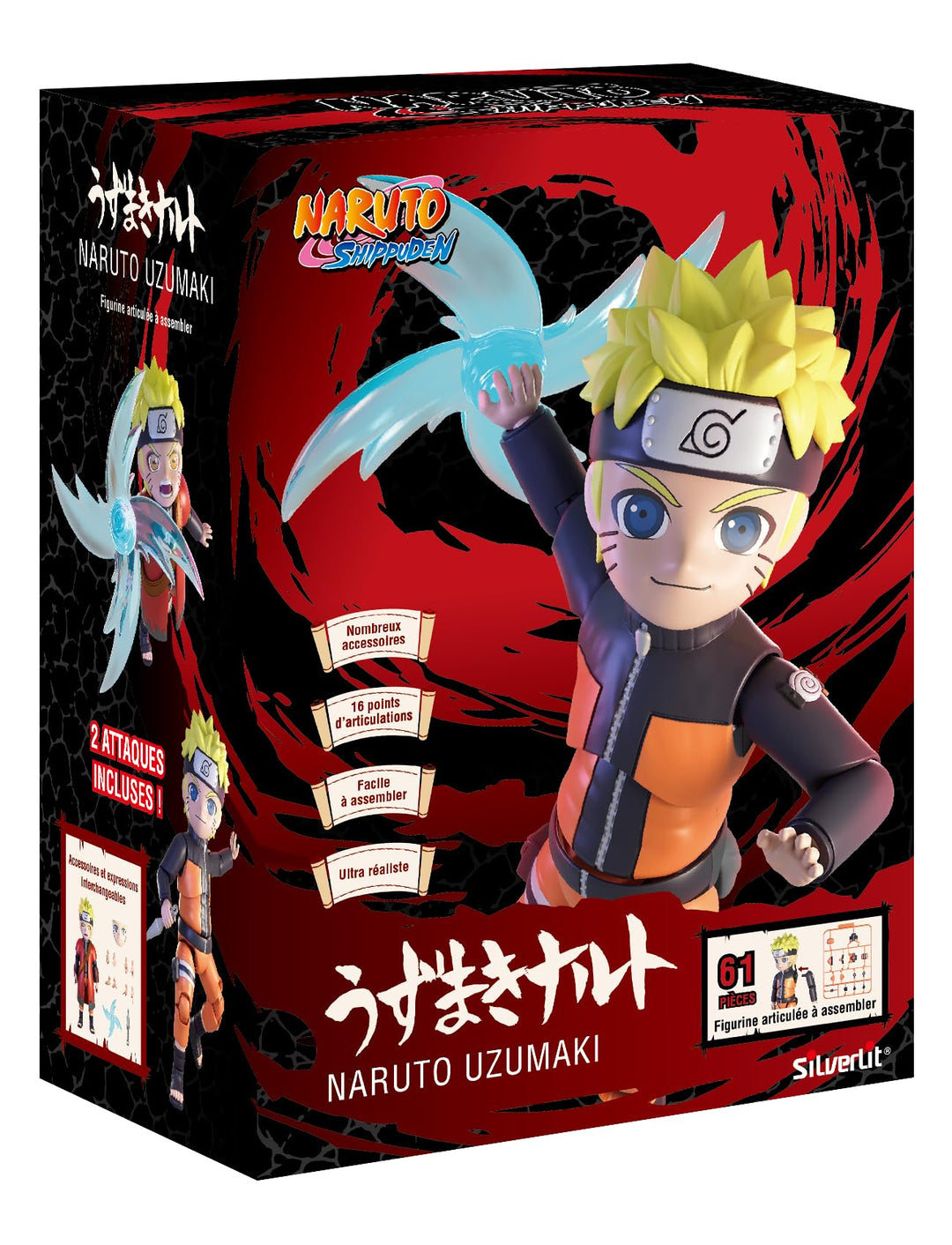 Silverlit Figurine Articulée 12 cm du Manga Construire Assortiment mit 2 Personnages à Collectionner