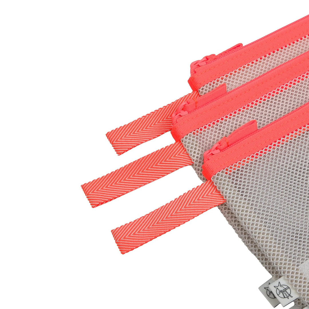 LÄSSIG Wickeltaschen Zubehör Set 3-teilig, Organisations Netztaschen für unterwegs/Mesh Bags Set neo