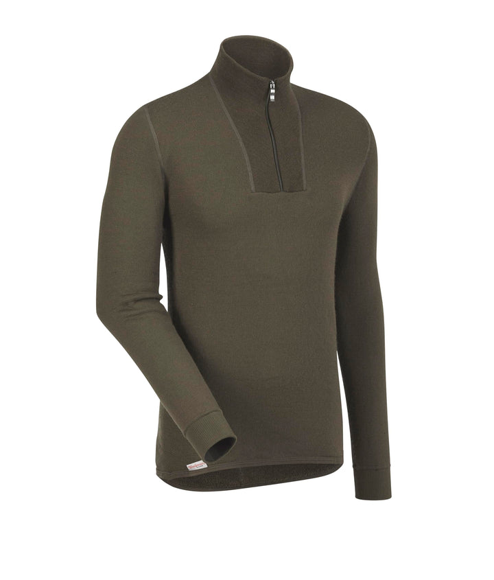Woolpower Unisex Zip Turtleneck 200 Undershirt (1er Pack) XXS Grün, XXS Grün