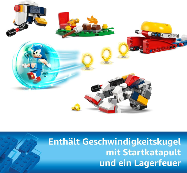 LEGO Sonic The Hedgehog Sonics Showdown am Lagerfeuer, Gaming Spielzeug für Kinder und Videospielfan