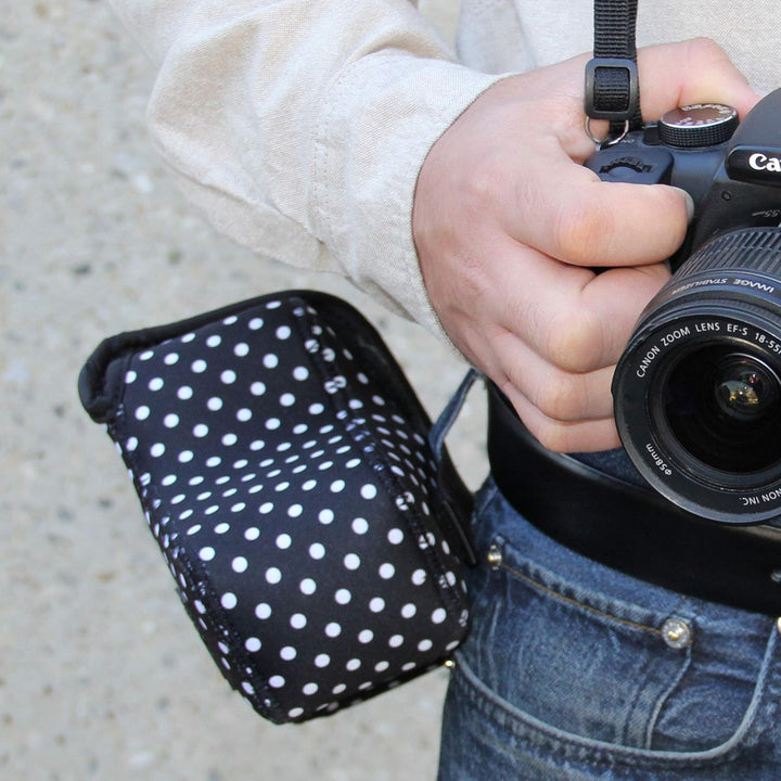 USA GEAR DSLR Kameratasche Klein für Spiegelreflexkameras, SLR-Kamerahülle mit Neoprenschutz, Gürtel