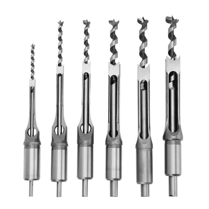 Meisselbohrer, Sägebohrer 6Pcs/Set Schneckenbohrer Stahl für die Holzbearbeitung