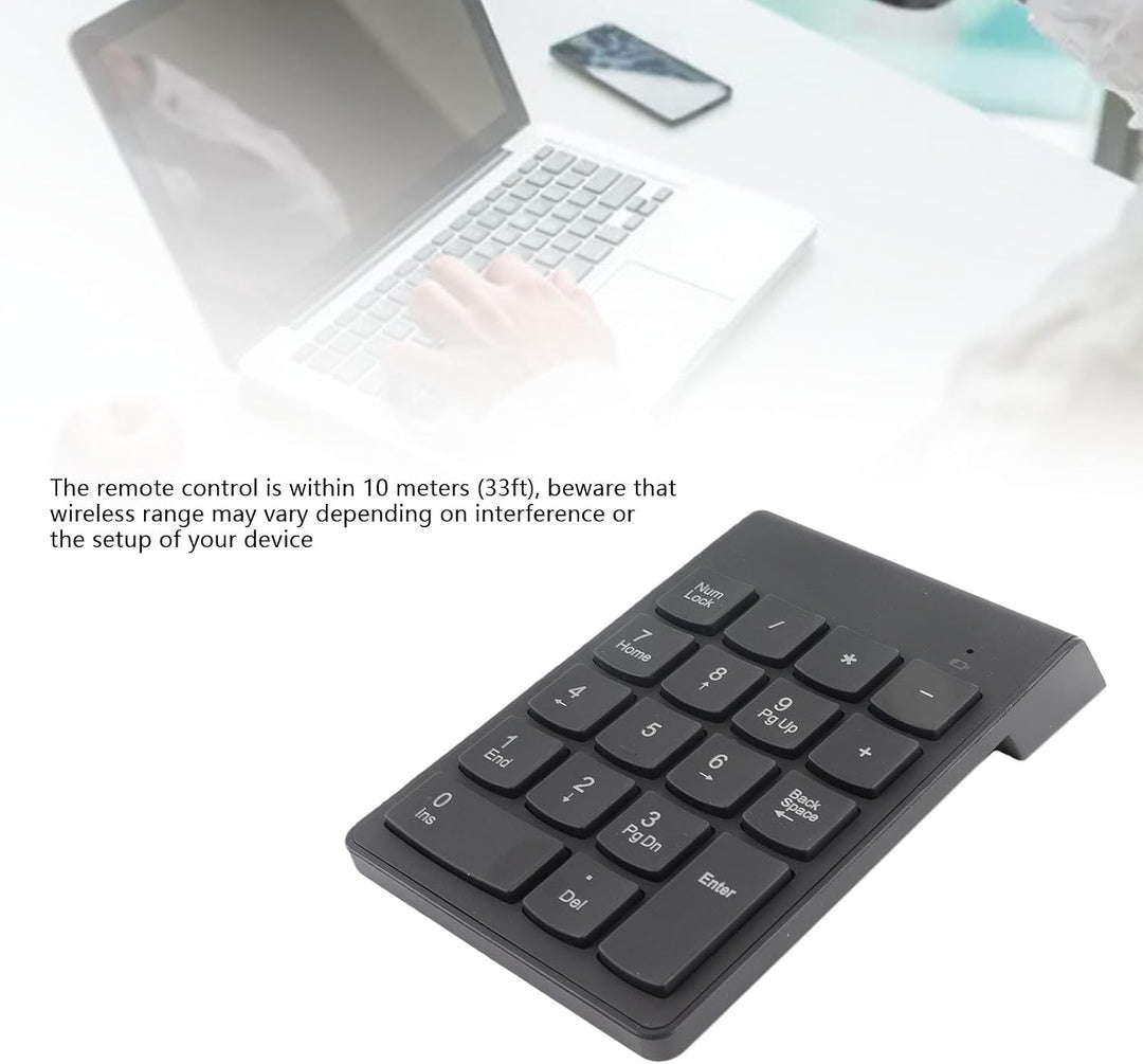 Richer-R 2.4G Wireless Numberic Tastatur, Tragbare Kabellos Nummernblock/Numeric Keypad 18 Tasten Zi