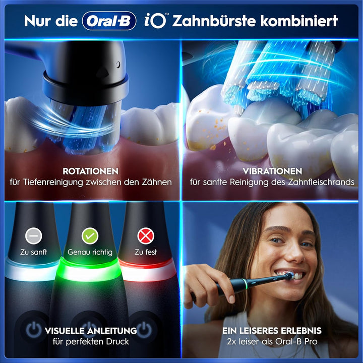 Oral-B iO Series 5 Plus Edition Elektrische Zahnbürste/Electric Toothbrush, Doppelpack PLUS 2 Aufste