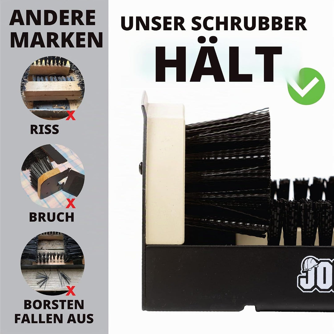 JobSite The Original Boot Scrubber - Die Original All-in-1 Allwetter Stiefel- Schuhputz- Reinigungs-