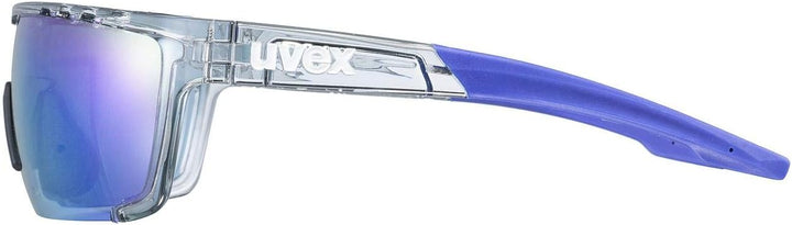 Uvex Unisex Sportstyle 707 Sportbrille (1er Pack) Einheitsgrösse clear/mirror blue, Einheitsgrösse c