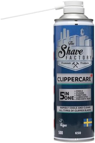 The Shave Factory Clippercare Spray – Effiziente Pflege der Haarschneidemaschine, Kühlmittel, Schmie