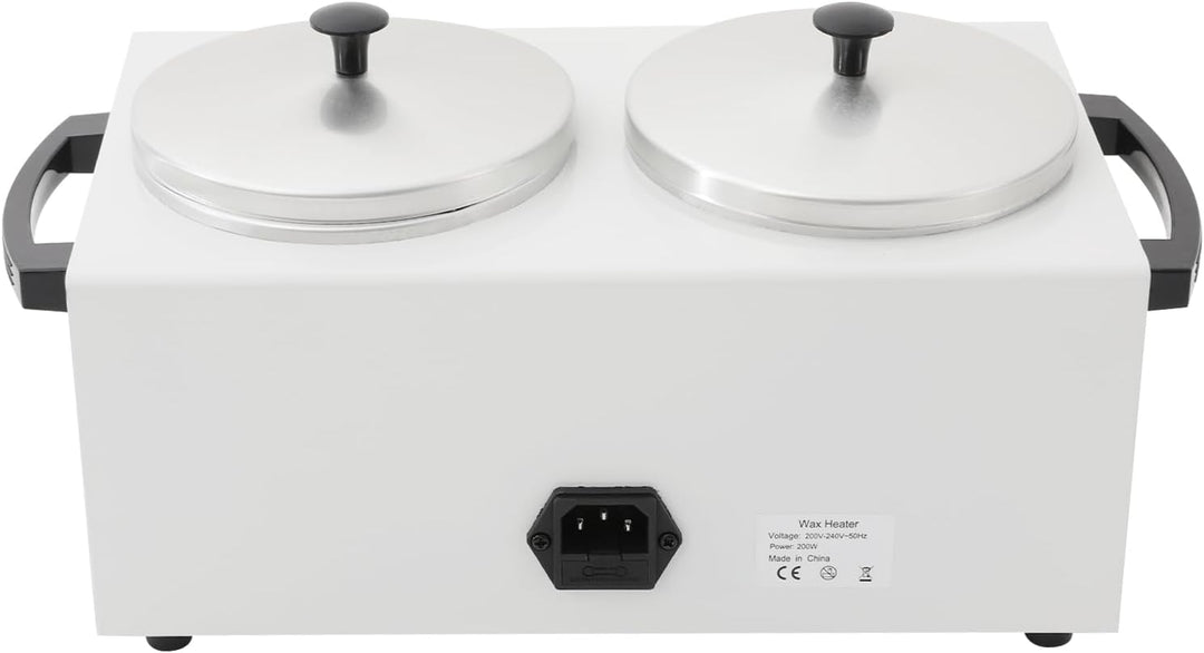 Doppelter Wachswärmer 2x400ml, Professioneller Wachswärmer, 200 Watt, Einstellbare Temperatur (0-100