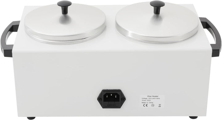 Doppelter Wachswärmer 2x400ml, Professioneller Wachswärmer, 200 Watt, Einstellbare Temperatur (0-100