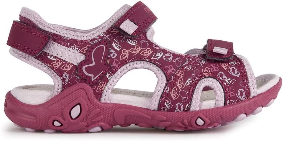 Geox Mädchen J Whinberry G Sandal 26 EU Dk Raspberry Pink, 26 EU Dk Raspberry Pink