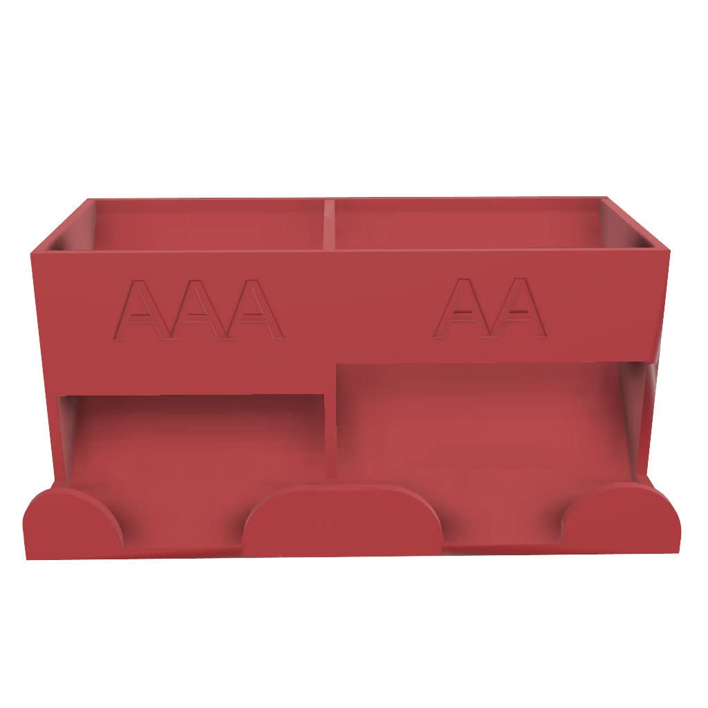 Batteriespender Aufbewahrungsbox AA & AAA Akku - Auswahl aus 7 Farben - Batteriehalter Batteriebehäl