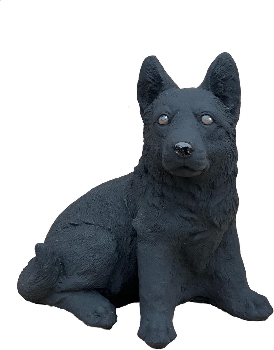 stoneandstyle Steinfigur Schäferhund schwarz frostfest