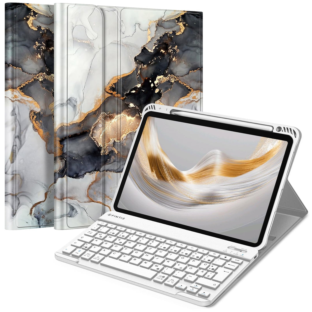 FINTIE Hülle mit Tastatur für iPad Air 11 Zoll M4/M3/M2 (2026/2025/2024), iPad Air 5./4. Gen 10,9 Zo
