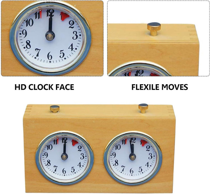 Schachuhr Timer, Mechanische Schachuhr, Professionelle Schachuhr Analog Wettbewerb Timer, Timing Too
