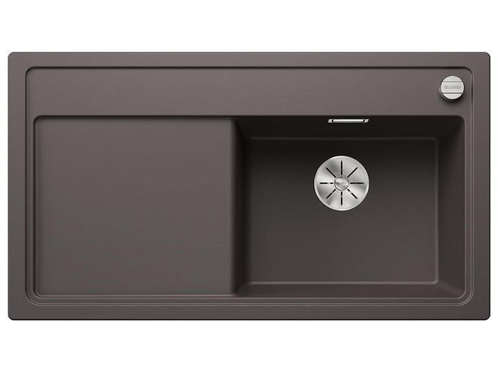 BLANCO ZENAR 5 S | SILGRANIT felsgrau | Einbauart: Einbau von Oben | Hauptbecken rechts | mit Ablauf