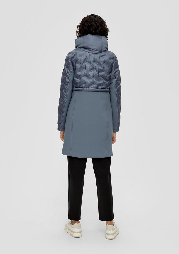 s.Oliver Mantel mit Kapuze im Kragen 36 Grau, 36 Grau