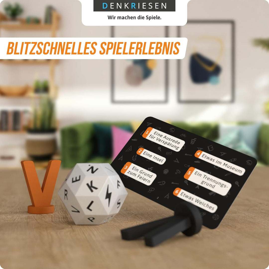 DENKRIESEN - Stadt Land Vollpfosten® Das Brettspiel | Grundspiel inkl. Junior Erweiterung | Ab 8 Jah