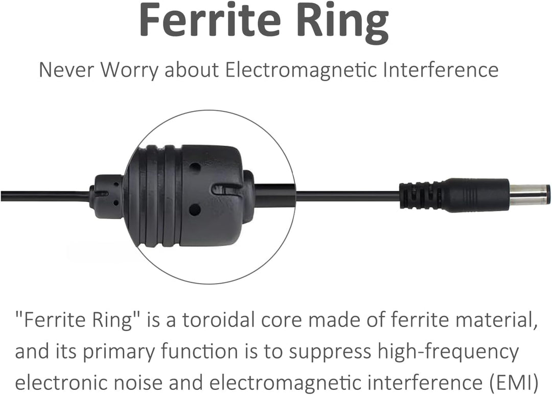Security-01 2er Pack AC zu DC 12V 0,5A Netzteil Adapter, Stecker 5,5mm x 2,1mm, für CCTV-Kamera LED