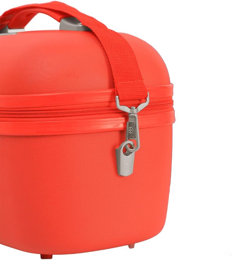 SNOWBALL - Kosmetiktasche SNOWBALL Dublin 34 x 24 cm ABS – Geschenkidee für Damen, Rot – Rot, Stoff,