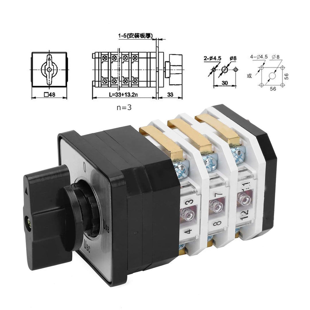 4 Position 4 Schichtumwandlung Industrielle Steuerungskomponenten Steuerschalter Rotierender elektri