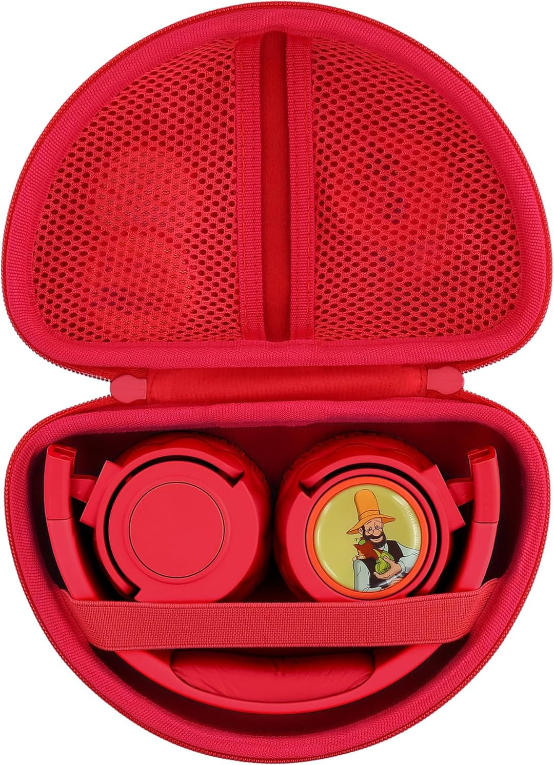 co2CREA Hart Tragbare Schutzhülle Etui Tasche für All-In-One Audioplayer Starterset Pini Rot Cookie