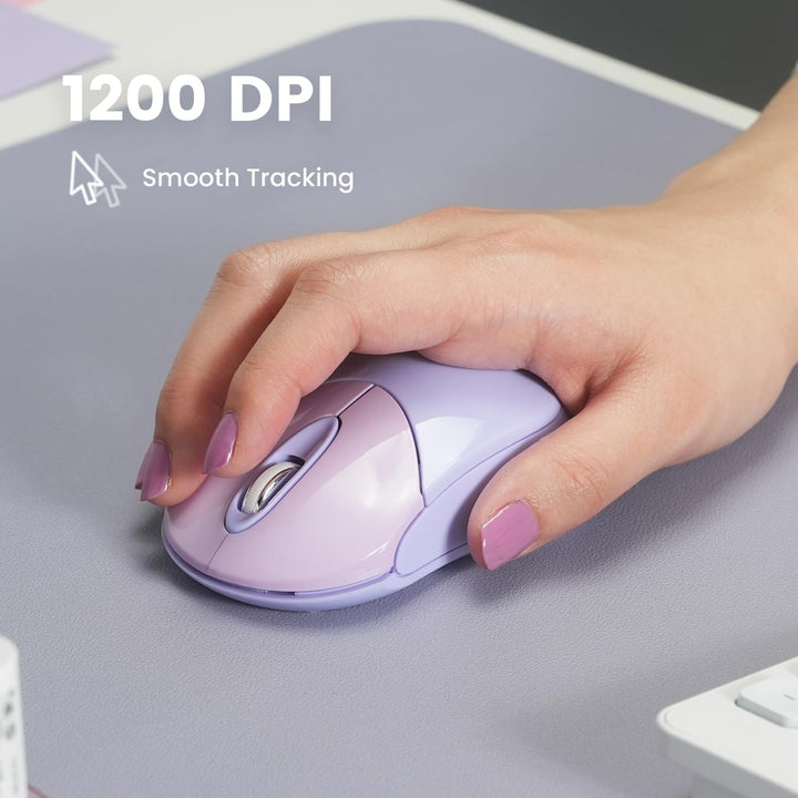 Perixx PERIMICE-802PP kabellose Bluetooth-Maus, tragbares Design, kompatibel mit Windows, iOS und An