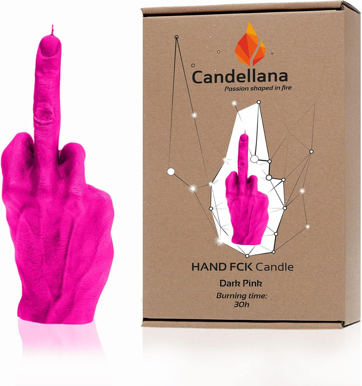 Candellana Mittelfinger Kerze - Mittelfinger Figur - Coole Deko - Gothic Deko - Grunge Deko Kerze -
