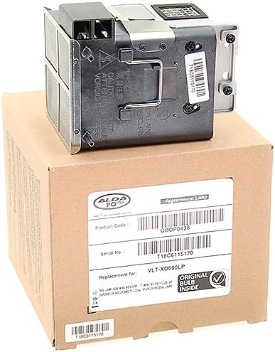 Alda PQ Professionell, Beamerlampe kompatibel mit VLT-XD600LP für Mitsubishi XD600U, FD630U, WD620U,