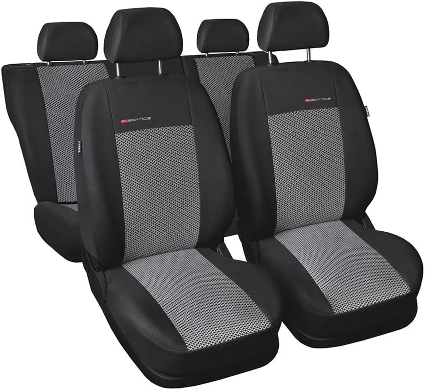 Mossa - Massgeschneiderte Sitzbezüge Auto kompatibel mit Opel Zafira B MPV (2005-2011) für Zwei Reih