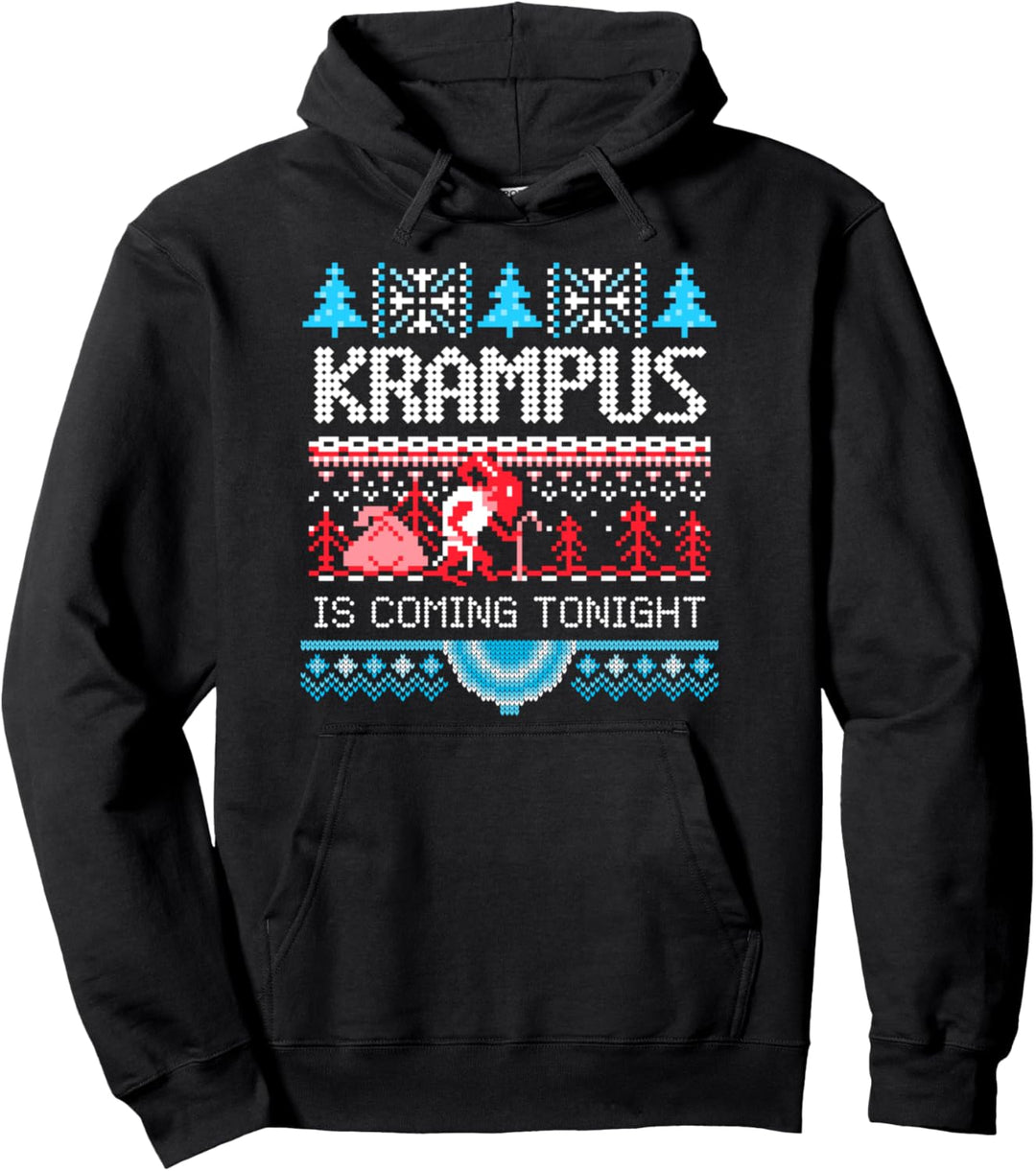 Krampus Night Ugly Christmas Sweater Krampusnacht Holiday Pj Pullover Hoodie