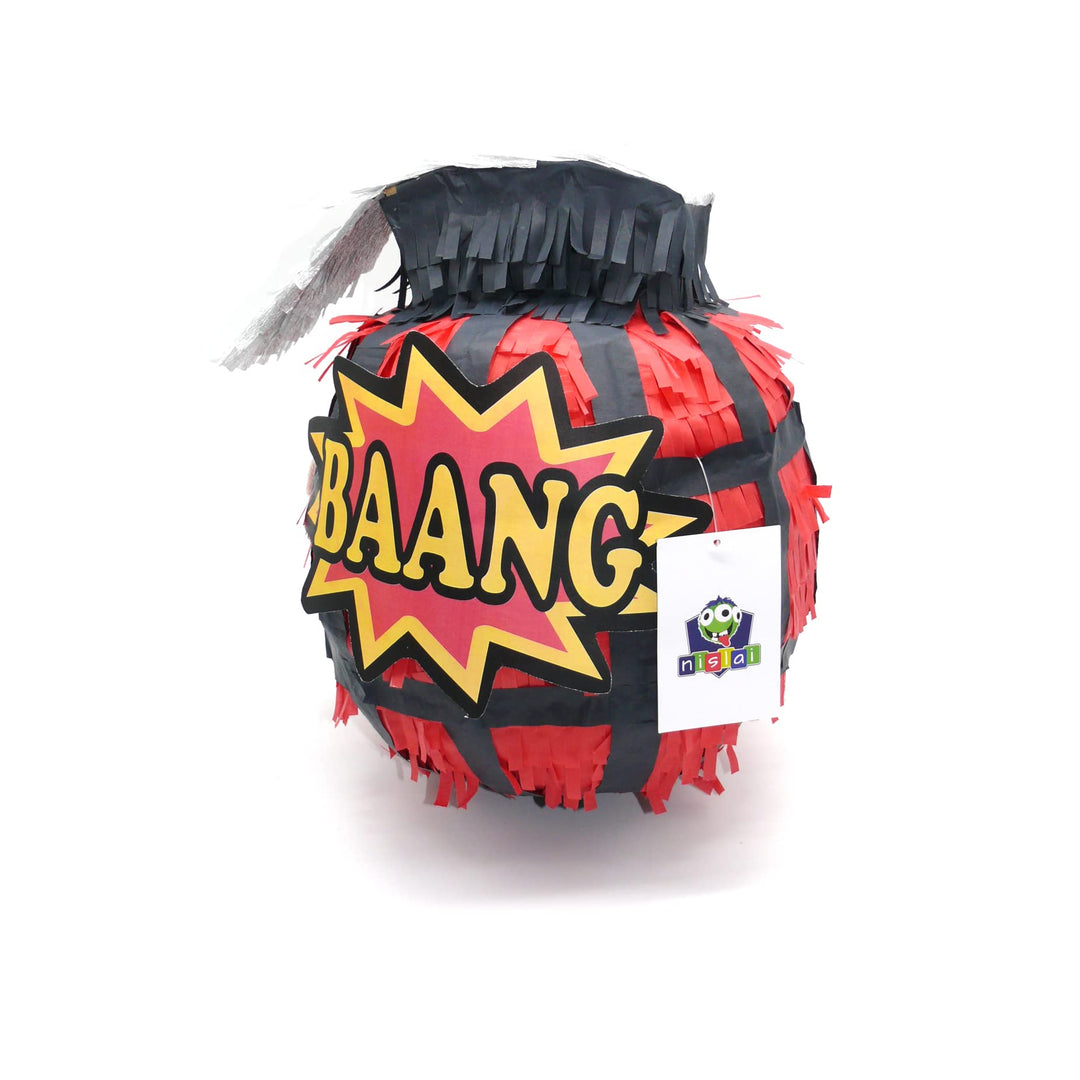 Bombe Pinata | Ideal für die Junge Geburtstag Party | oder Deko | Farbe zur Auswahl: Grün, Rot, Blau
