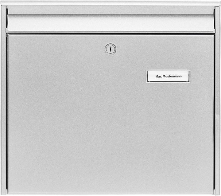 Burg-Wächter Briefkasten, Briefkastenanlagen geeignet, A4 Einwurf-Format, Verzinkter Stahl, Mail 587