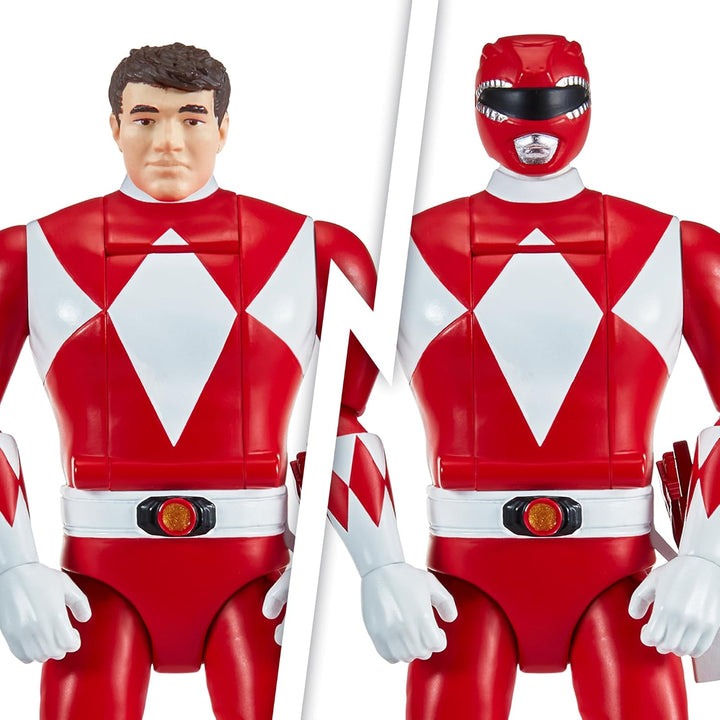Power Rangers - Auto-Morphin, 2-in-1-Figur mit Gelenken, 15 cm, roter Ranger – Jason Lee Scott, für