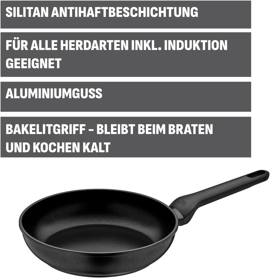 Silit Pfanne Ø 28 cm Aluguss antihaftbeschichtet Silitan Antihaftbeschichtung induktionsgeeignet Han